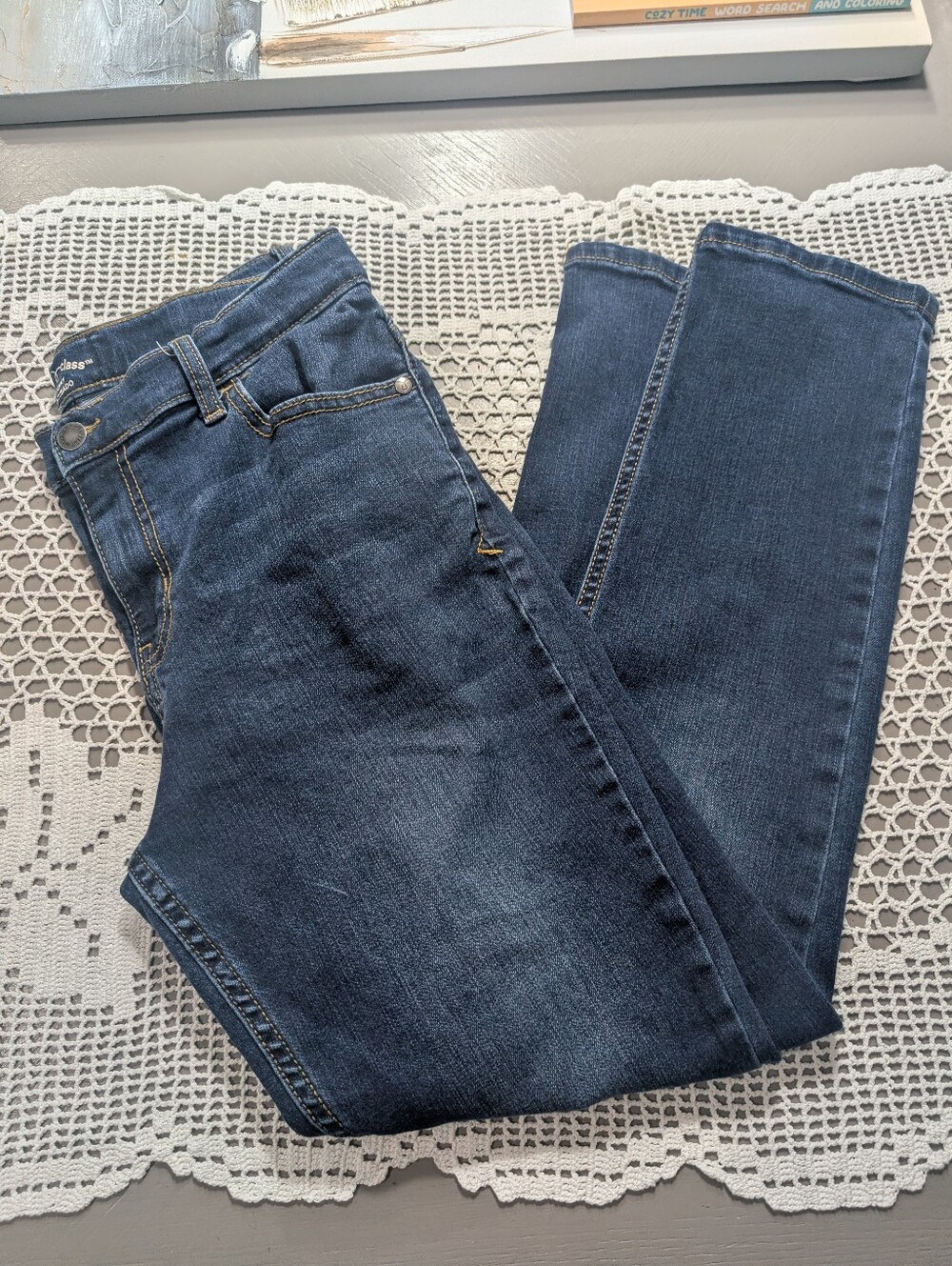 Girls Art Class Dark Blue Skinny/Straight Jeans Size 16